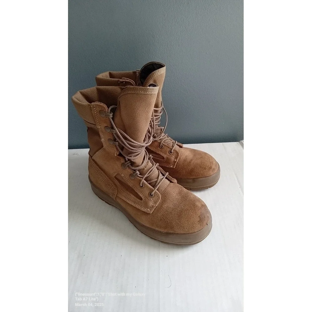 Military Style Boots Combat‎ Tactical Work Hiking Suede Leather
